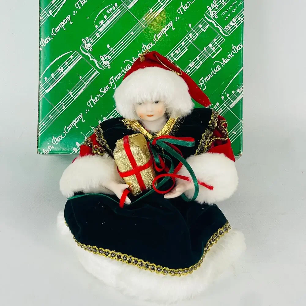 Vintage The San Francisco Music Box Co. Christmas Doll 23-0284
